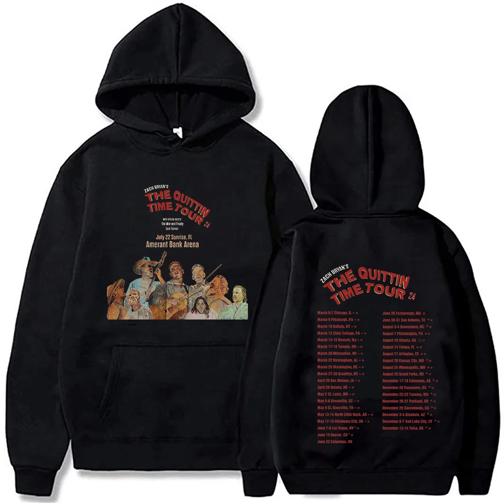 Zach Bryan The Quittin Time Tour 2024 Hoodie