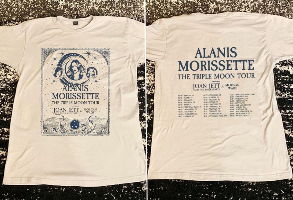 Alanis Morissette The Triple Moon Tour 2024 Shirt, Singer Shirt, Ablum Music Shirt, Fan Shirt, Trend Shirt