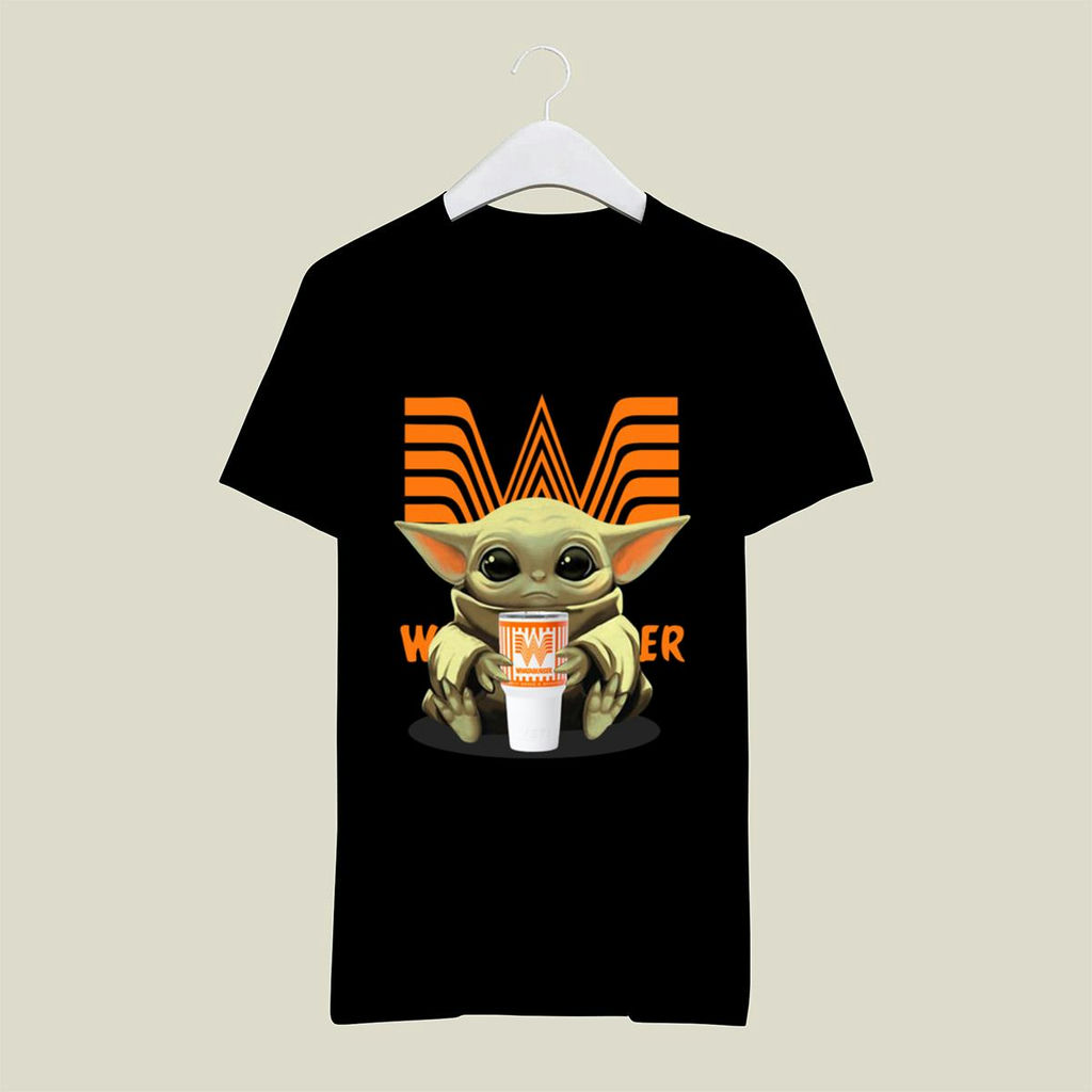Baby Yoda Hug Whataburger Shirt, Classic Style T-Shirt, Premium Shirt