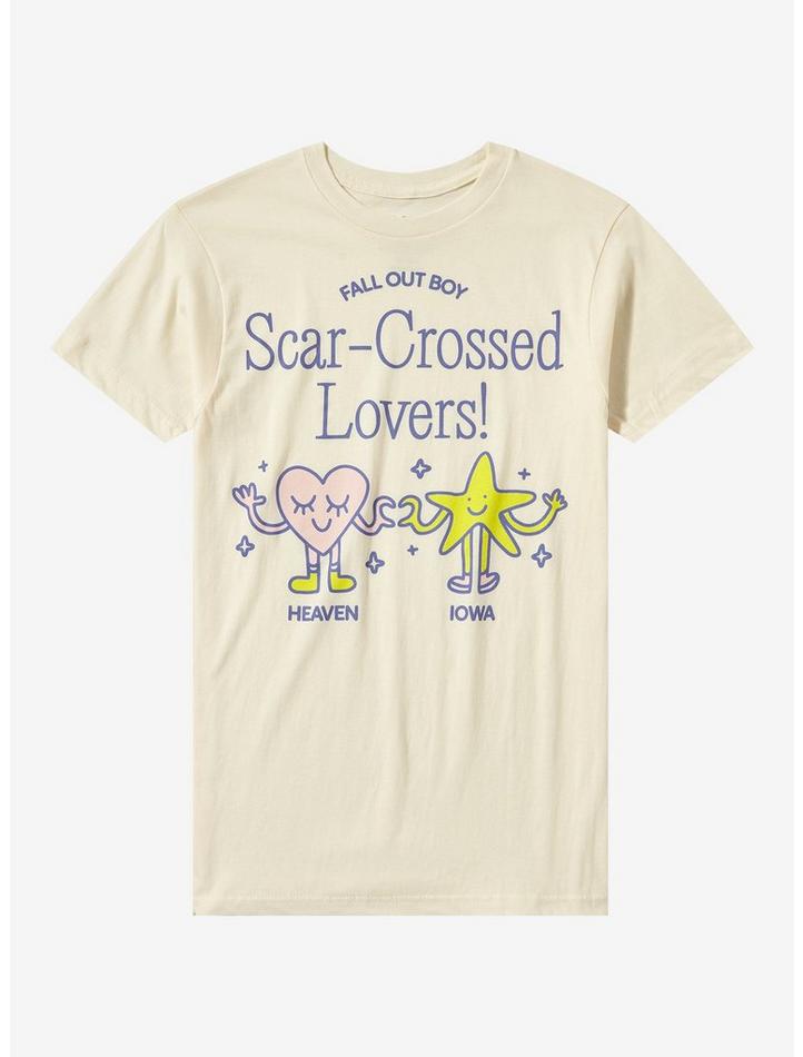 Fall Out Boy Scar-Crossed Lovers Boyfriend Fit Girls Premium Tee, Classic Style T-Shirt