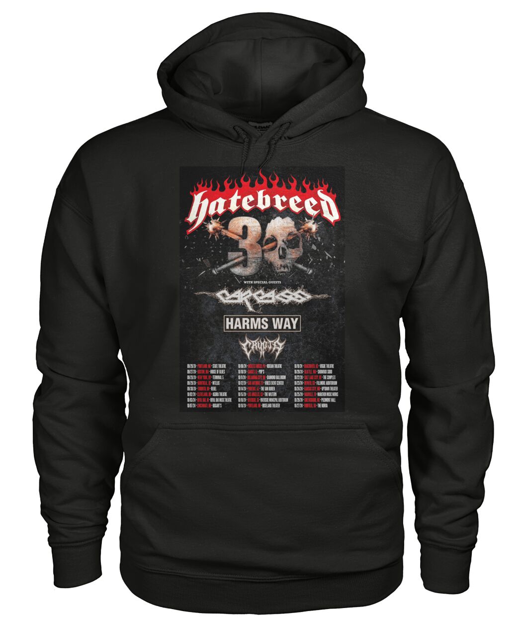 Hatebreed 30Th Anniversary Tour 2024 Hoodie, Premium Hoodie, Fan Hoodie
