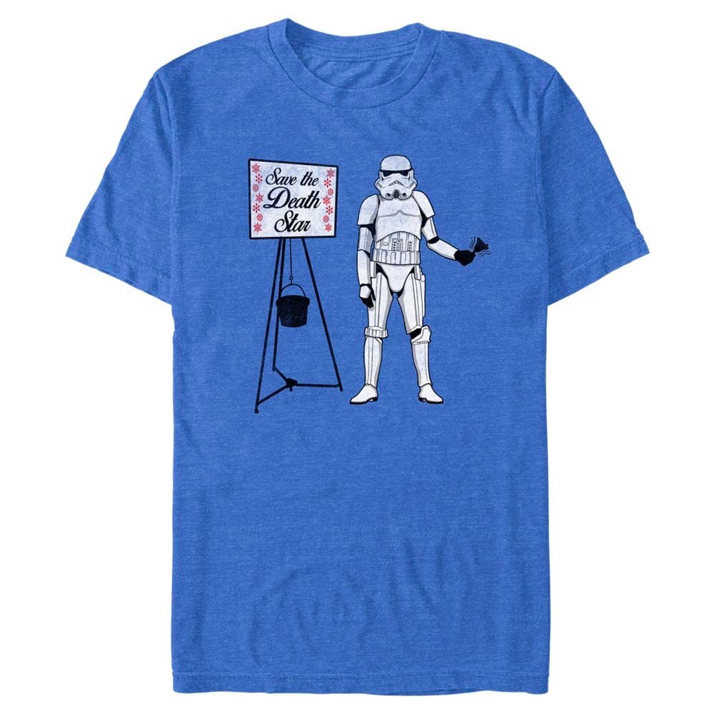 Heather Royal Star Wars Save The Death Star Graphic Shirt, Classic Style T-Shirt, Premium Shirt