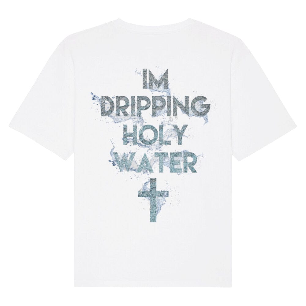Holy Water Oversized Shirt, Unisex Backprint