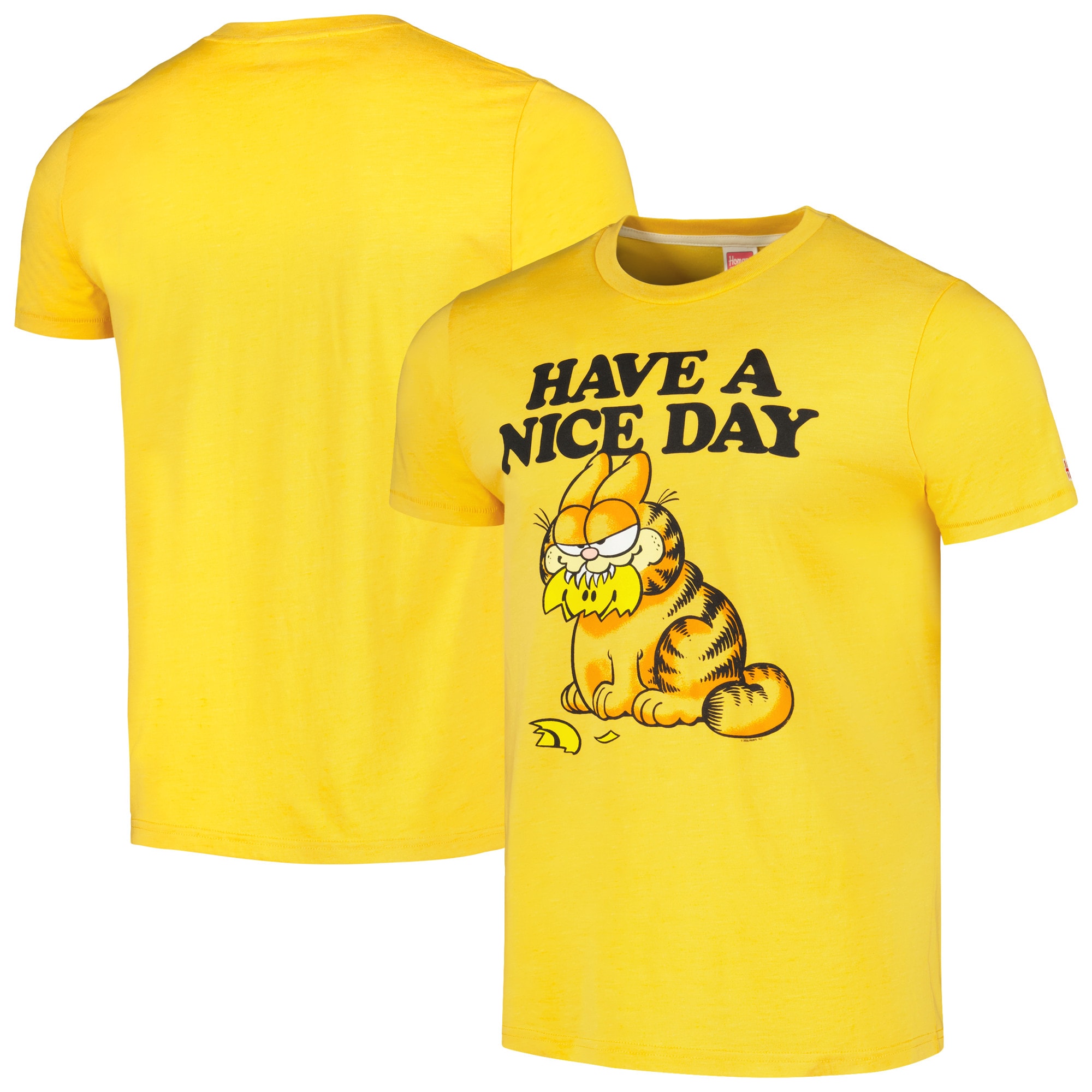 Homage Gold Garfield Tri-Blend Shirt, Classic Style T-Shirt, Premium Shirt