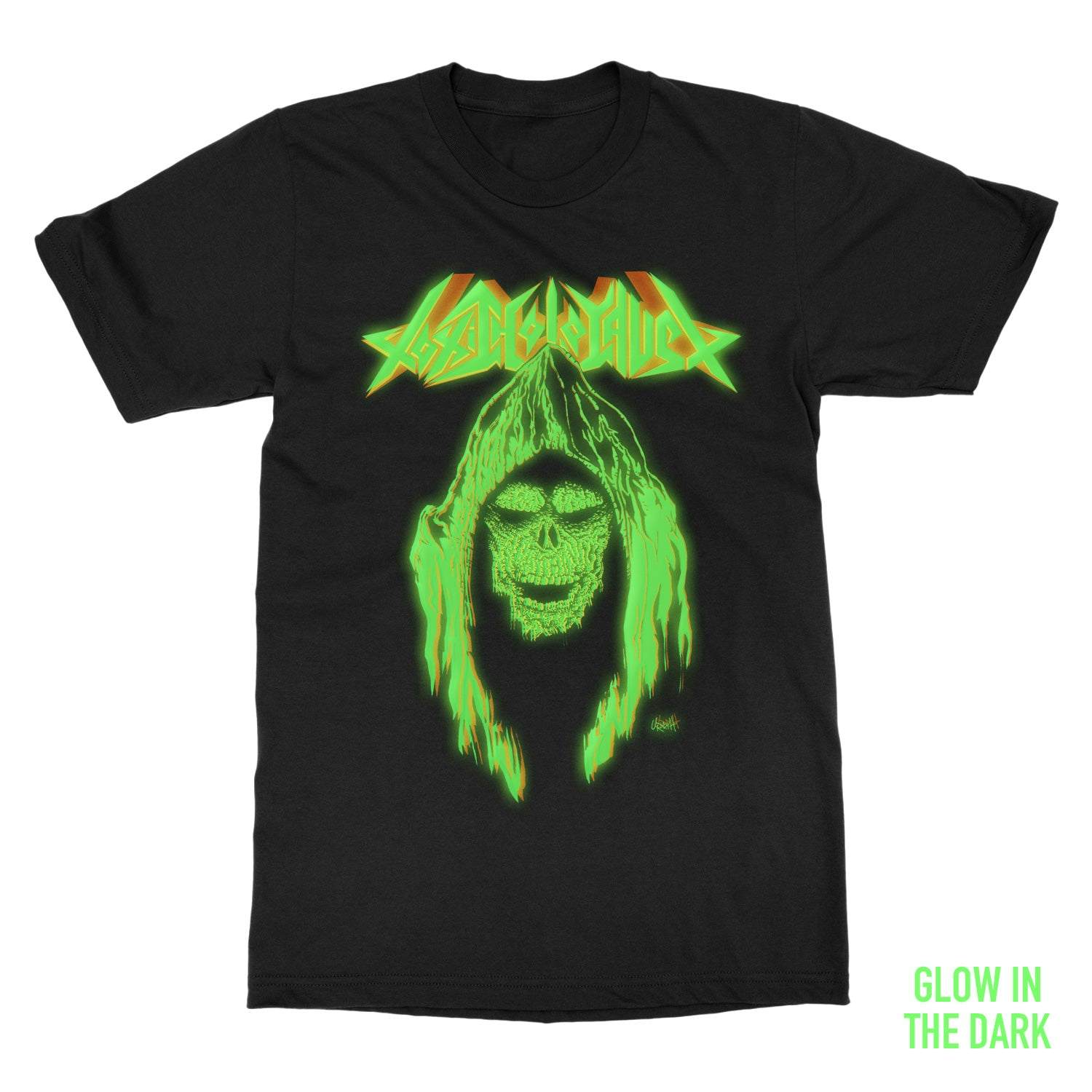 Hooded Dead (Glow) T-Shirt, Classic Style T-Shirts, Premium New Shirt