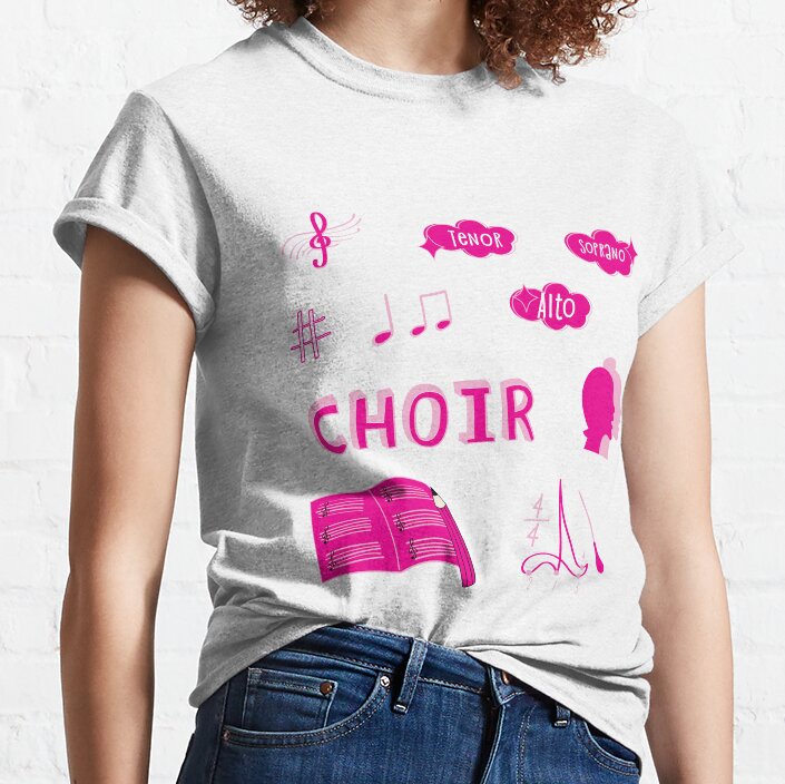 Hot Pink Choir School Subject Pack Classic T-Shirt