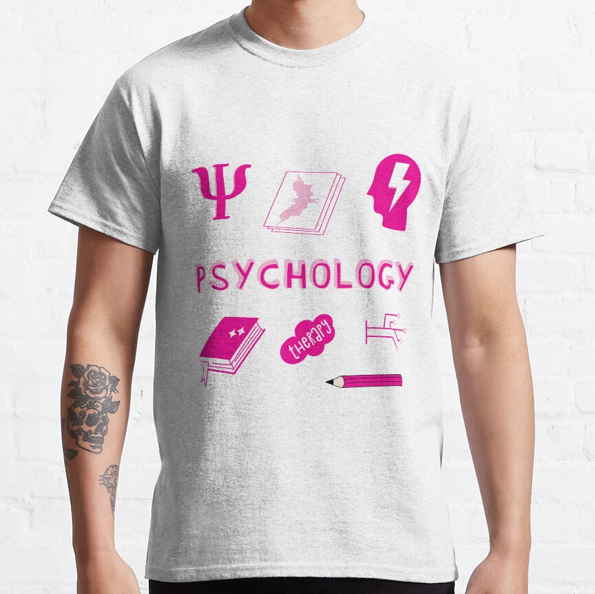 Hot Pink Psychology Subject Pack Classic T-Shirt