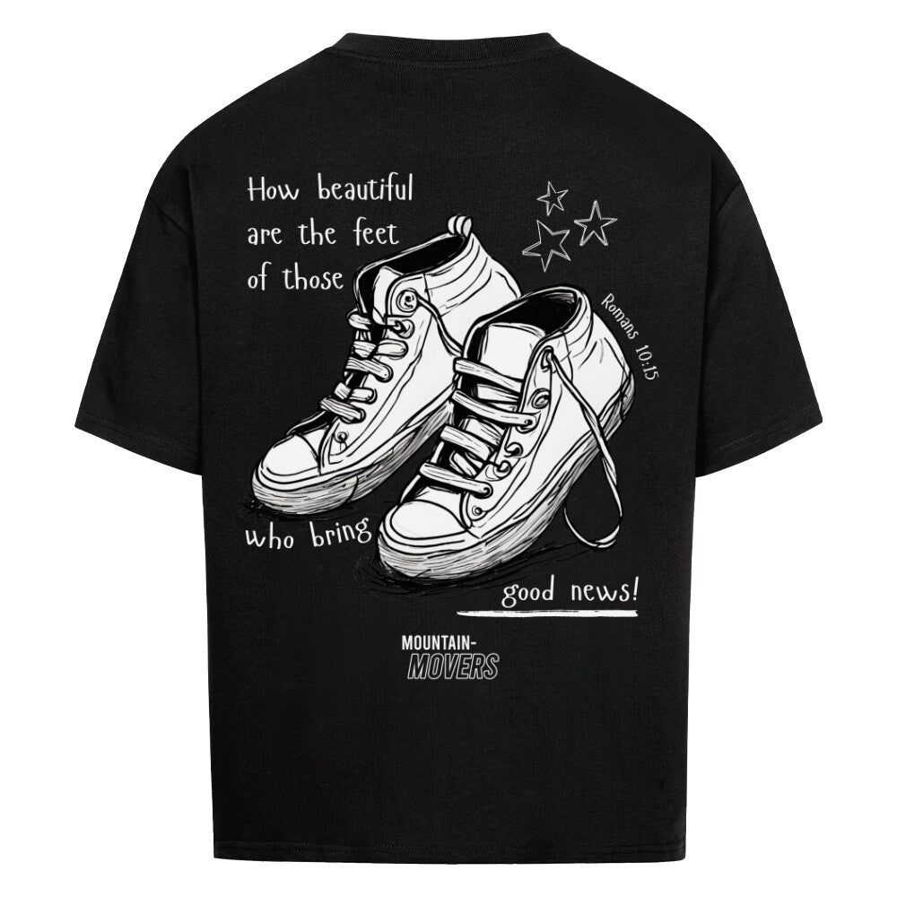 How Beautiful Are Feet Premium Oversize Shirt, Unisex Backprint