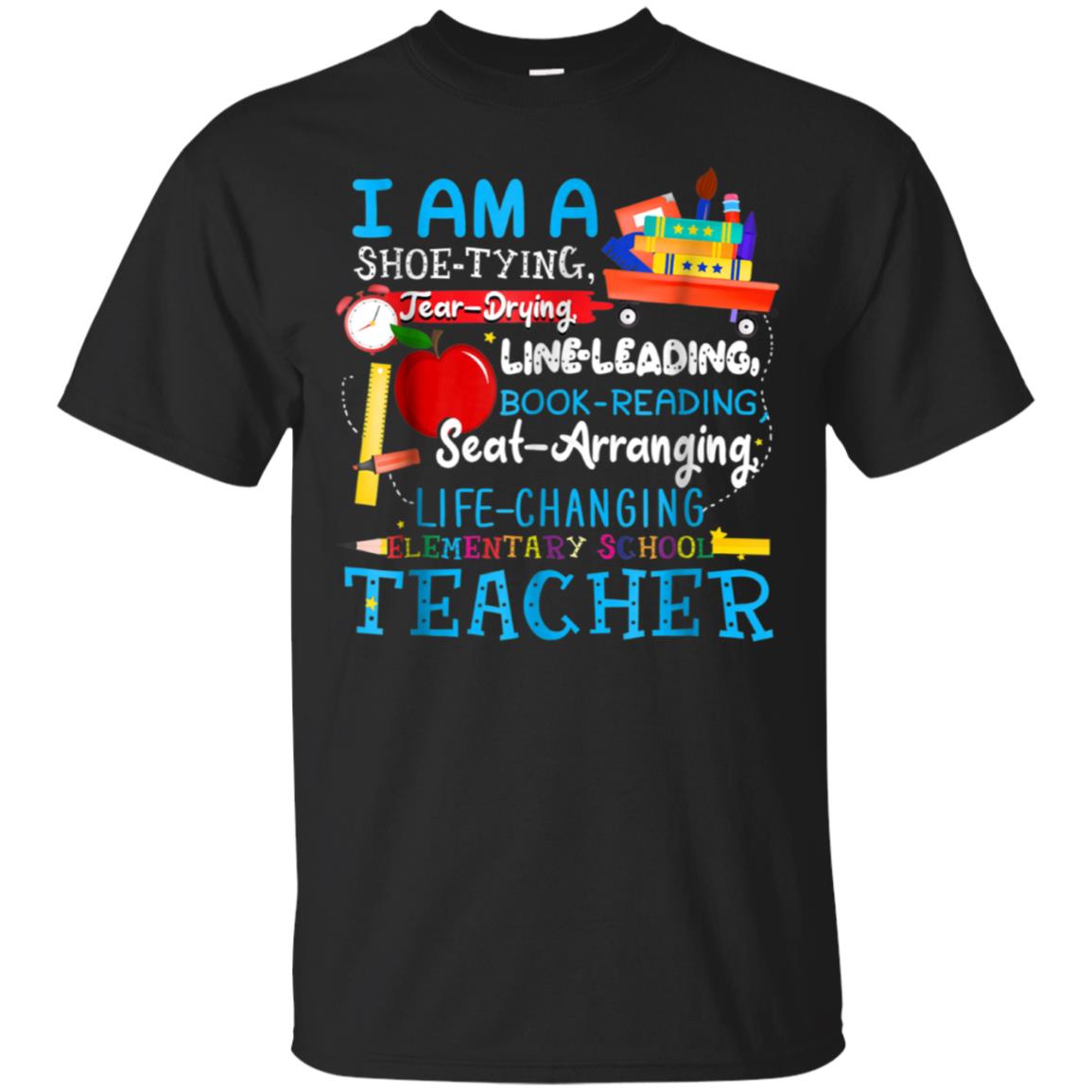 I Am A Shoe-Typing Tear-Drying Elementary School Teacher Tee