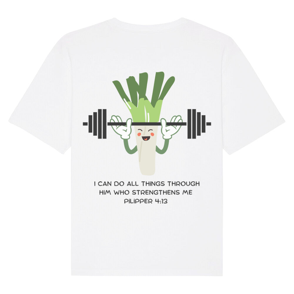 I Can Do All Things Lauch Gym Oversize Shirt, Unisex Backprint