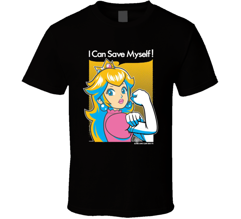 I Can Save Myself Princess Peach Super Mario Movie T Shirt, Classic Style T-Shirt, Premium Shirt