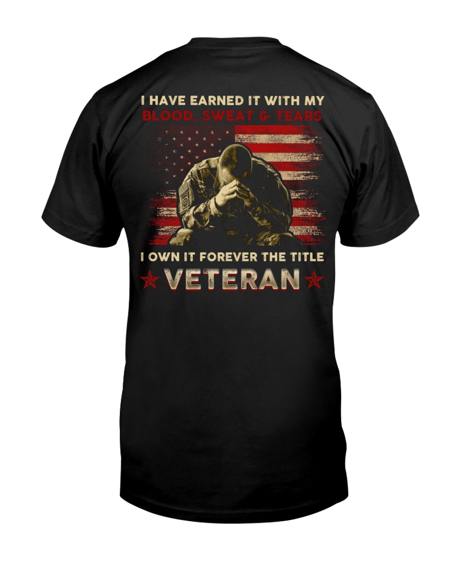 I Have Earned American Veteran Premium Tee, Classic Style T-Shirt