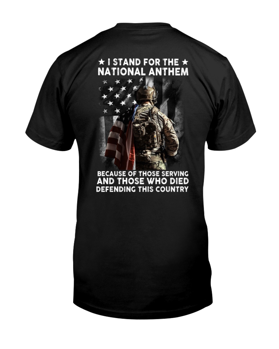 I Stand For The National American Veteran Premium Tee, Classic Style T-Shirt