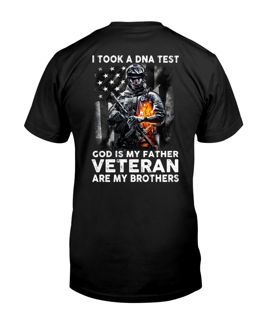 I Took A Dna Test God Is My Father Veteran American Veteran Premium Tee, Classic Style T-Shirt