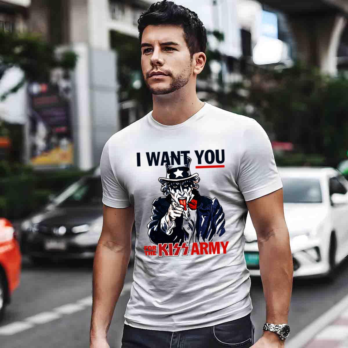 I Want You For The Kiss Army Uncle Sam T-Shirt, Classic Style T-Shirt, Premium Shirt