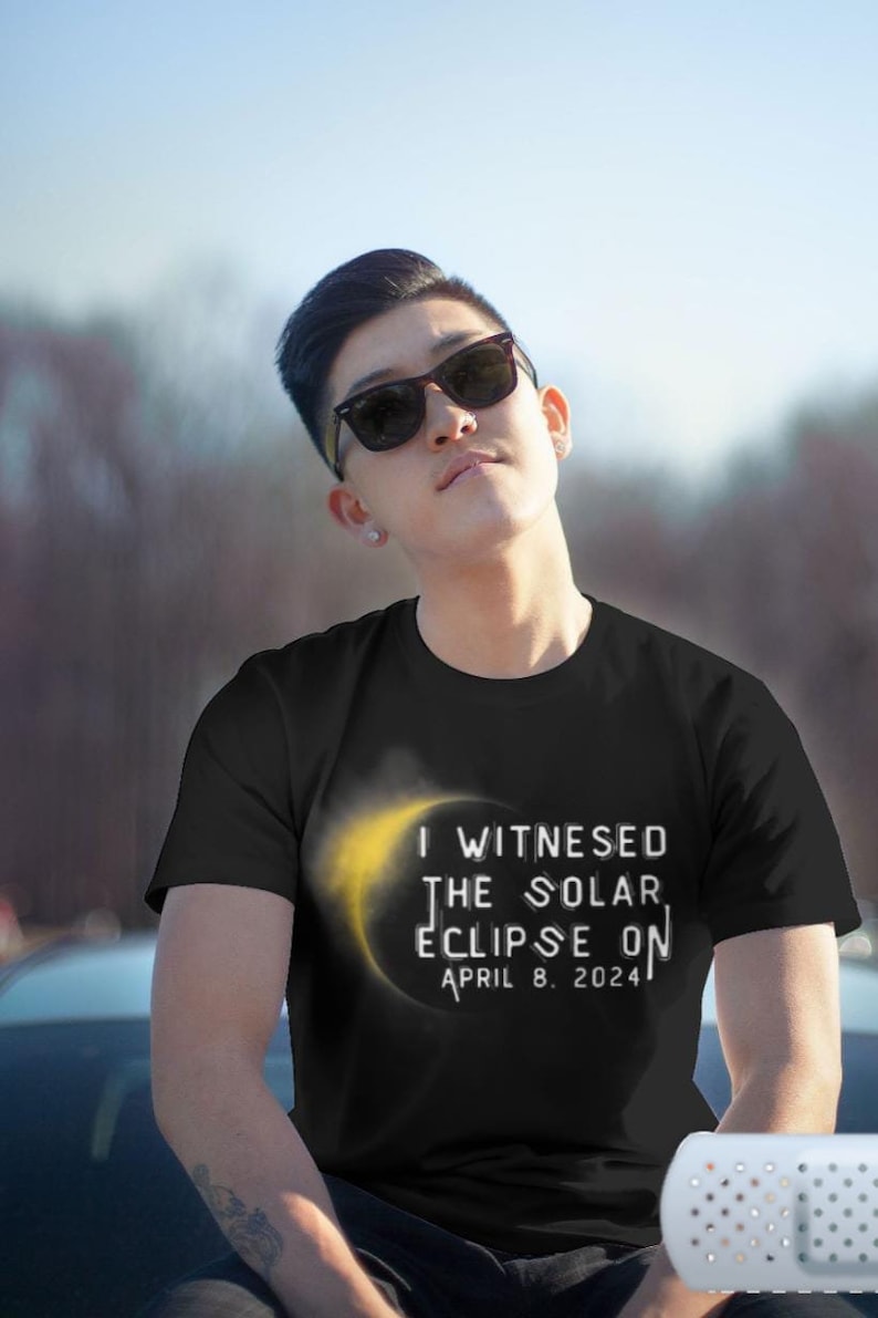 I Witnesed The Solar Eclipse On April 8.2024, Total Solar Shirt, Premium Shirt, Total 2024 Shirt