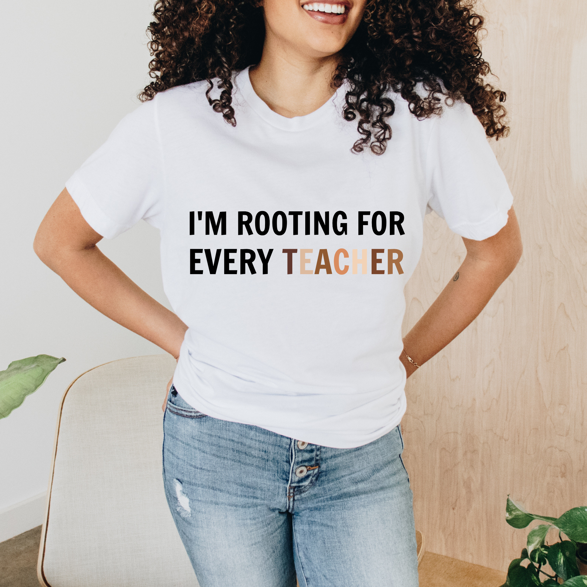 Im Rooting For Every Teacher, Celebrate Diversity T Shirt