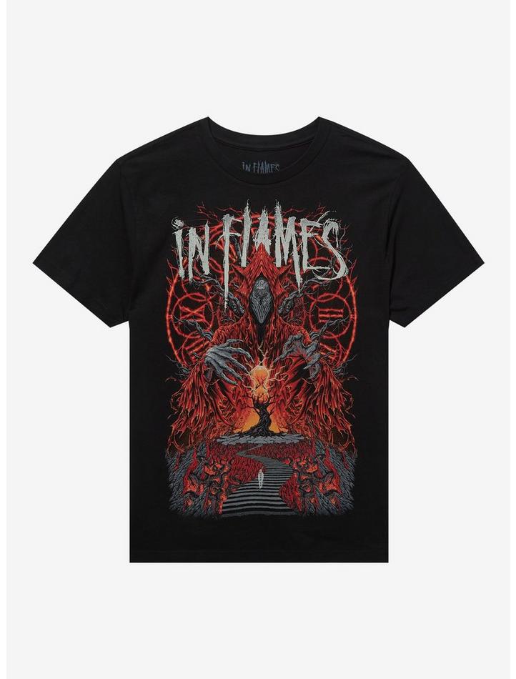 In Flames Demon Tree Of Death Premium Tee, Classic Style T-Shirt