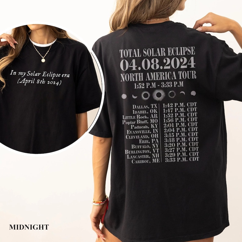 In My Era Solar Eclipse Shirt,Celestial Shirt, Total Solar Shirt, Premium Shirt, Total 2024 Shirt