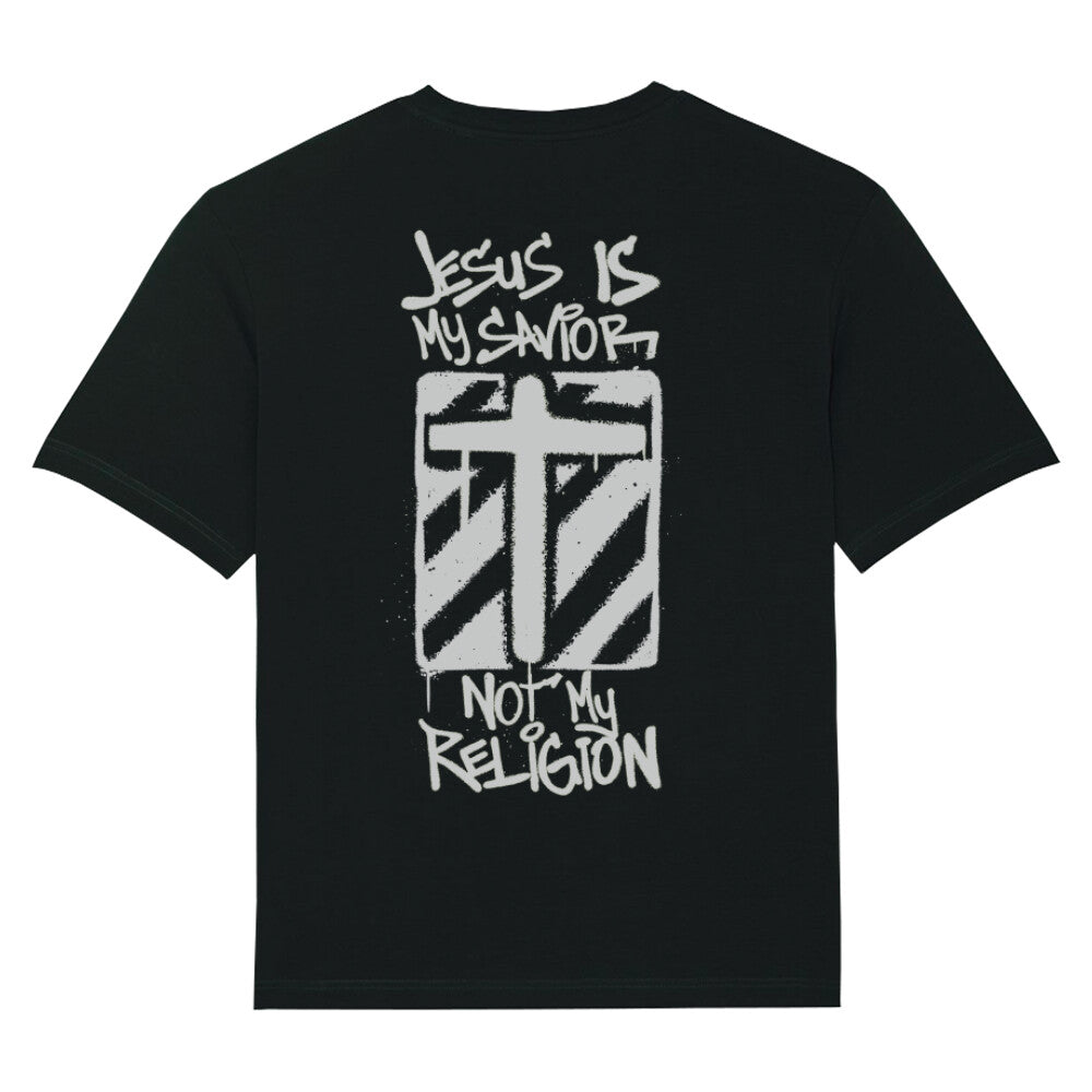 Jesus Is My Savior Oversized Shirt, Unisex Backprint