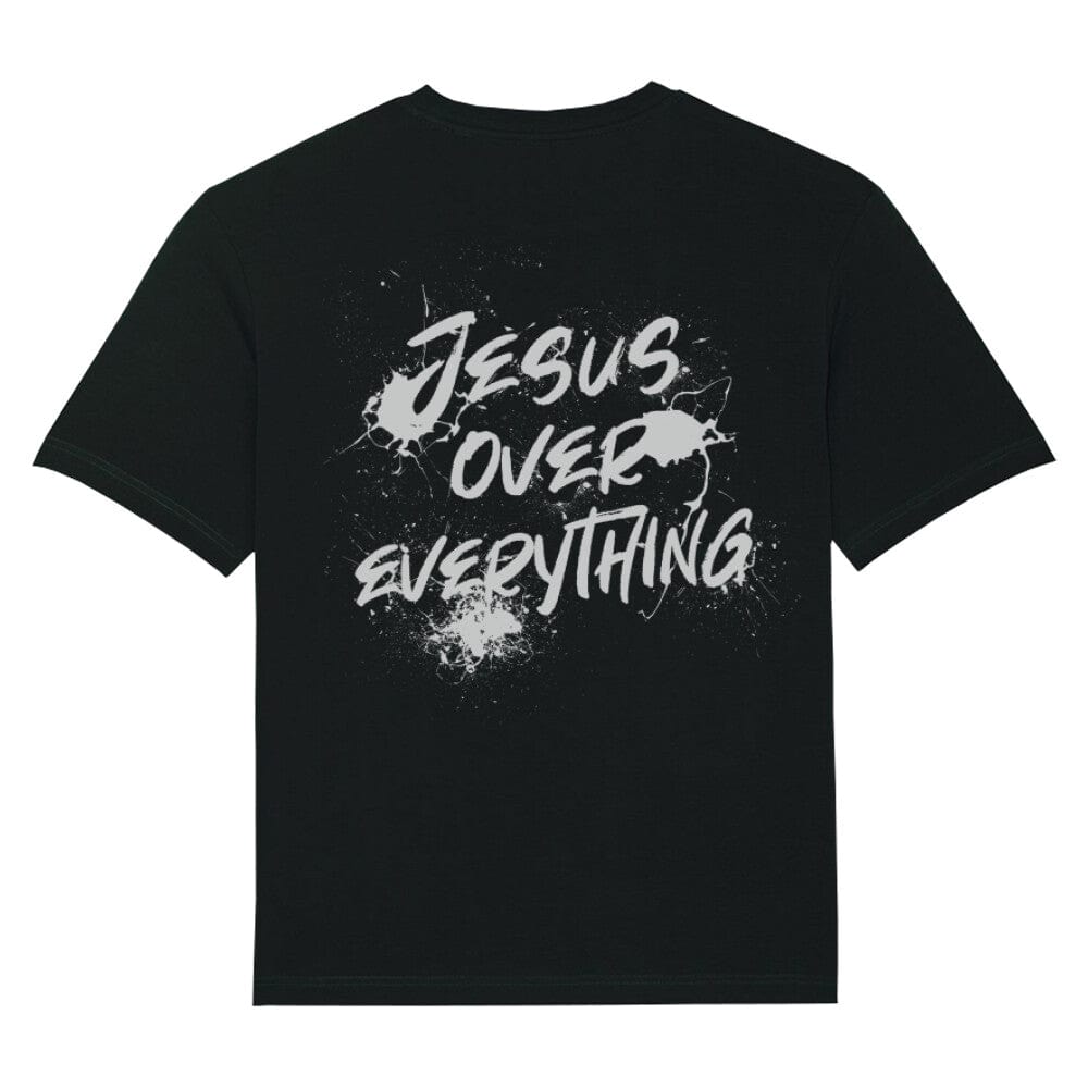 Jesus Over Everything Oversized Shirt, Unisex Backprint
