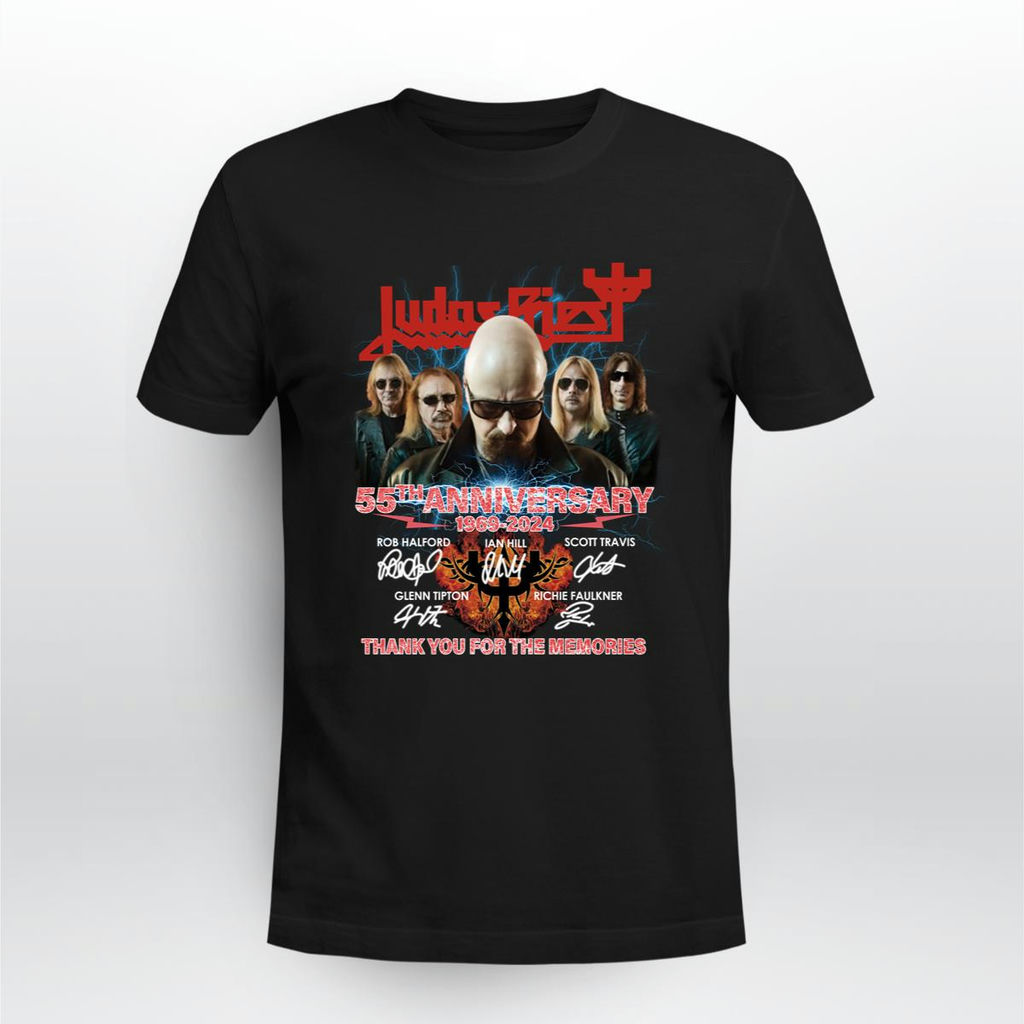Judas Priest 55Th Anniversary 1969 2024 Thank You For The Memories T-Shirt, Classic Style T-Shirt, Premium Shirt