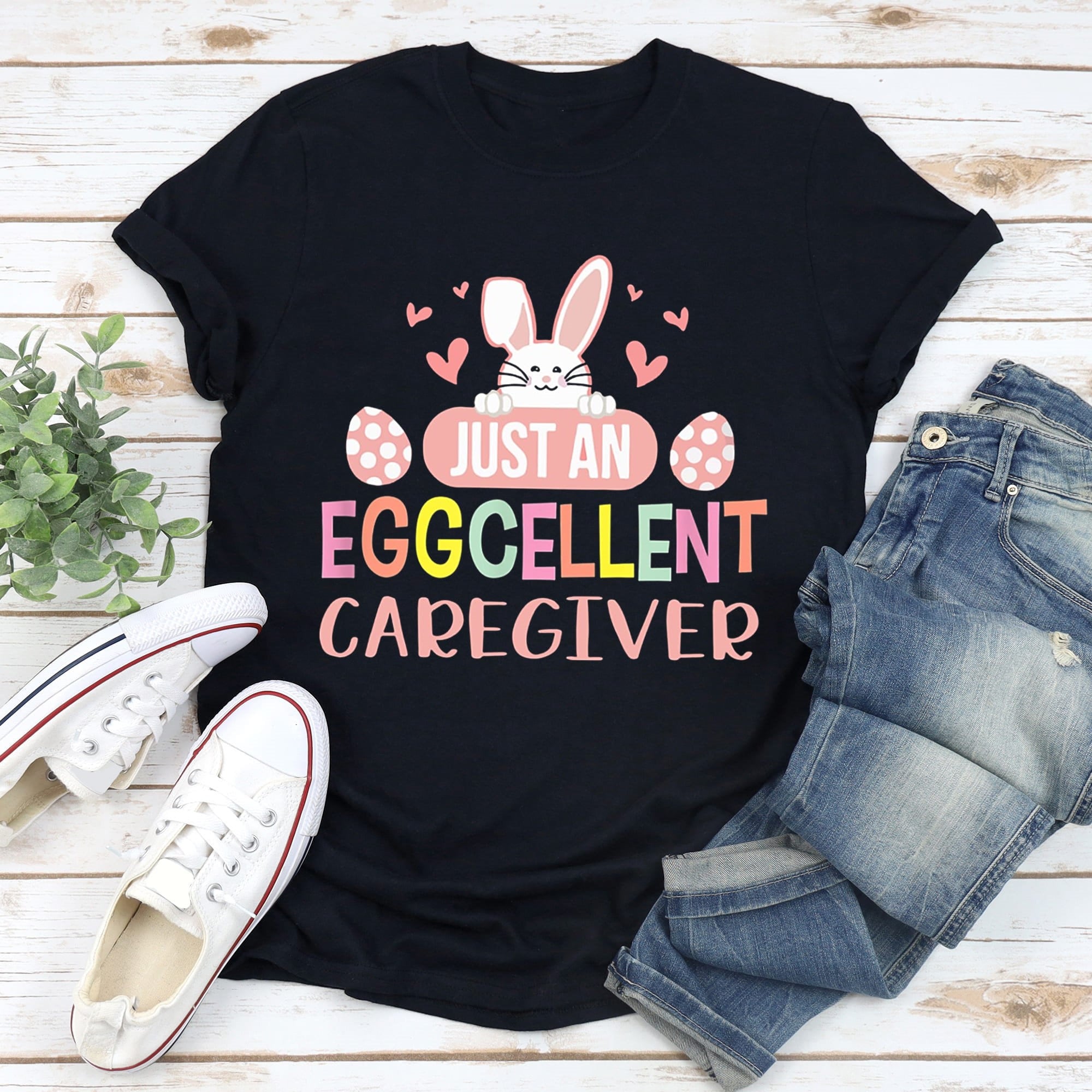 Just An Eggcellent Caregiver Shirt, Easter Shirt For Boy, Easter Shirt For Women, Easter Shirt, Gift Easter