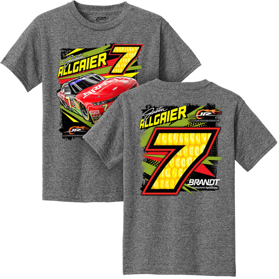 Justin Allgaier 2024 Brandt #7 Heather Premium Tee, Classic Style T-Shirt