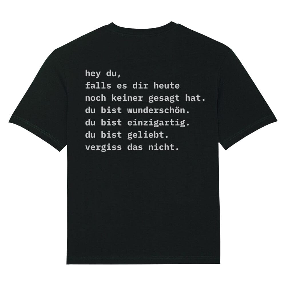 Keiner Gesagt Oversized Shirt, Unisex Backprint