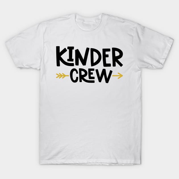 Kinder Crew Kindergarten Kids Back To School T-Shirt