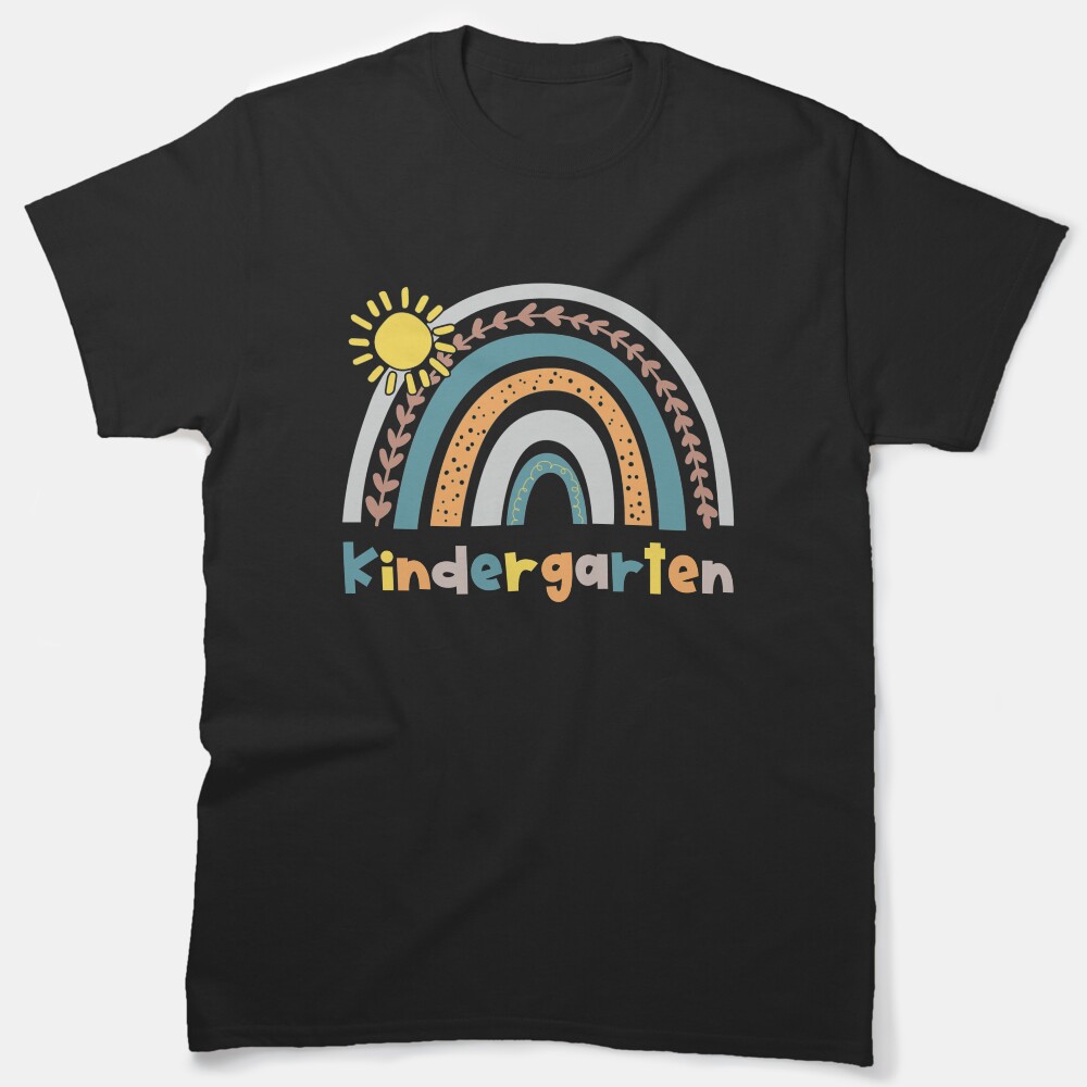 Kindergarten Rainbow For Teachers Or Kids Classic T-Shirt