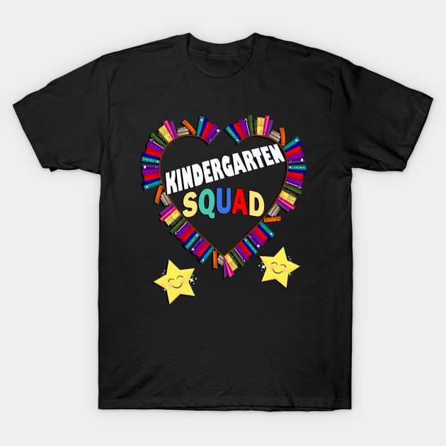 Kindergarten Squad Cute Book Lover School Teacher T-Shirt