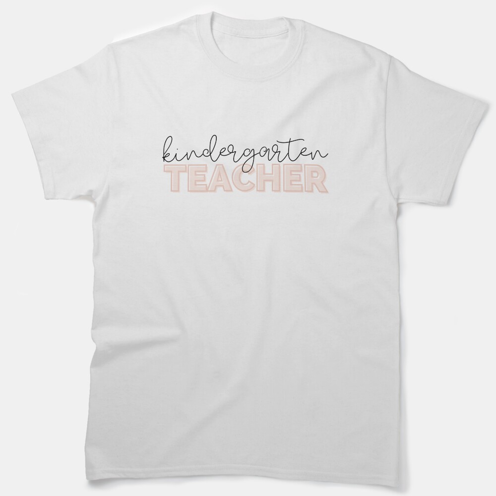 Kindergarten Teacher - Pastel Pink Classic T-Shirt