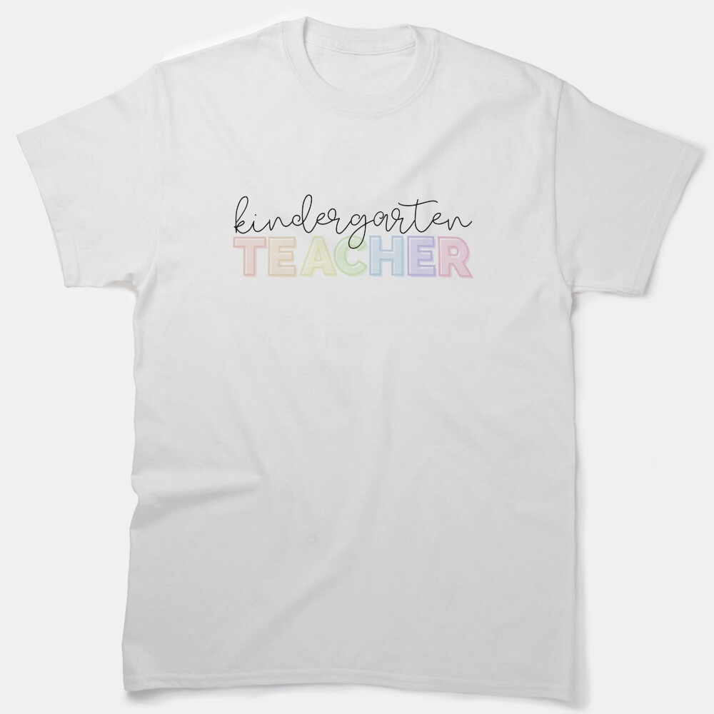 Kindergarten Teacher - Rainbow Classic T-Shirt