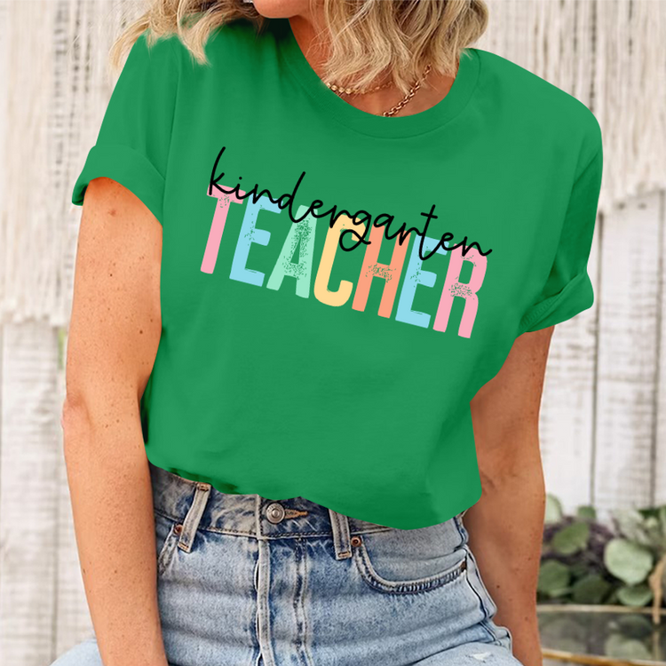 Kindergarten Teacher Shirt, Gift For Kindergarten Teacher, Kindergarten Teacher Tee, Teacher Appreciation Shirt, Kindergarten Tee T-Shirt