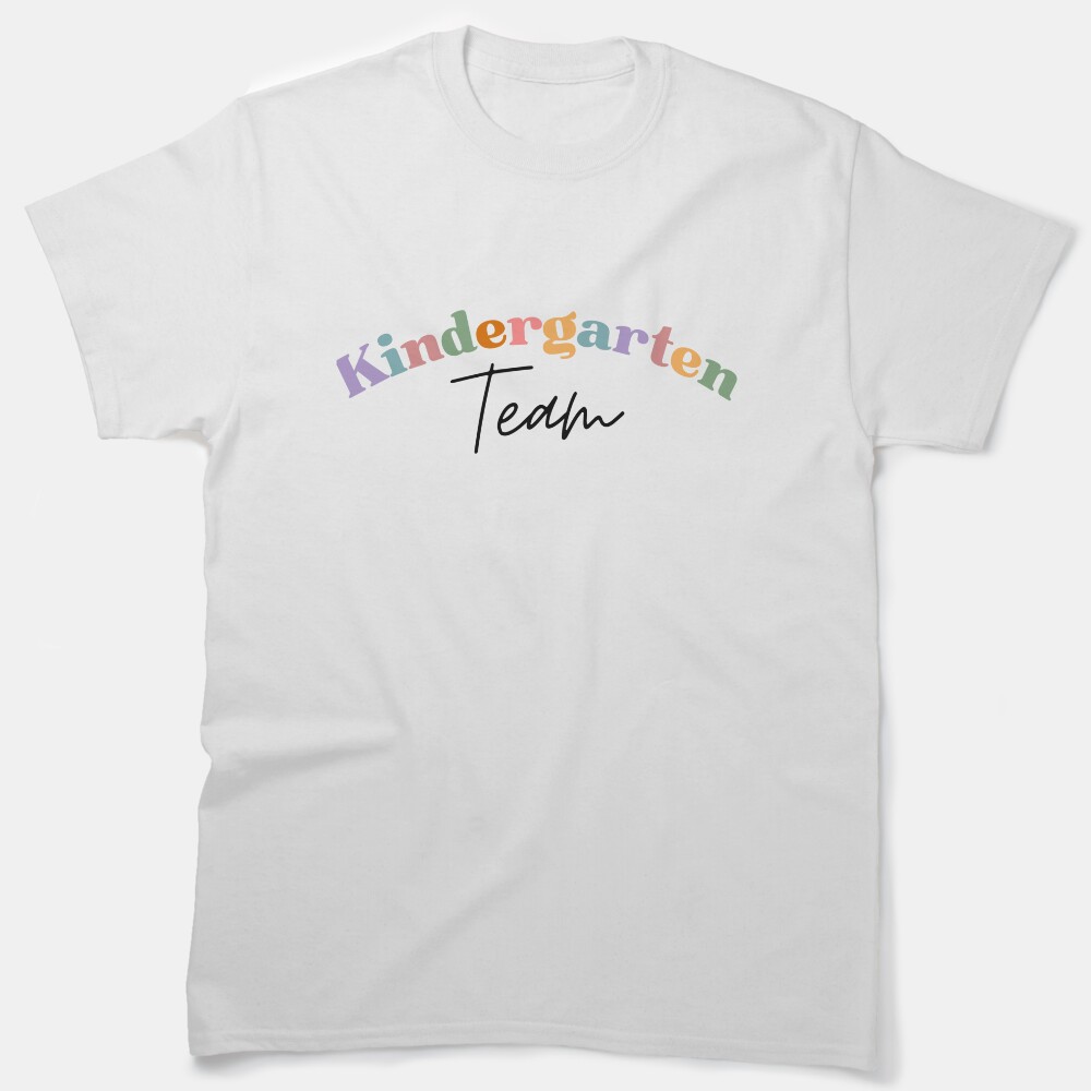 Kindergarten Team- Modern Rainbow Classic T-Shirt
