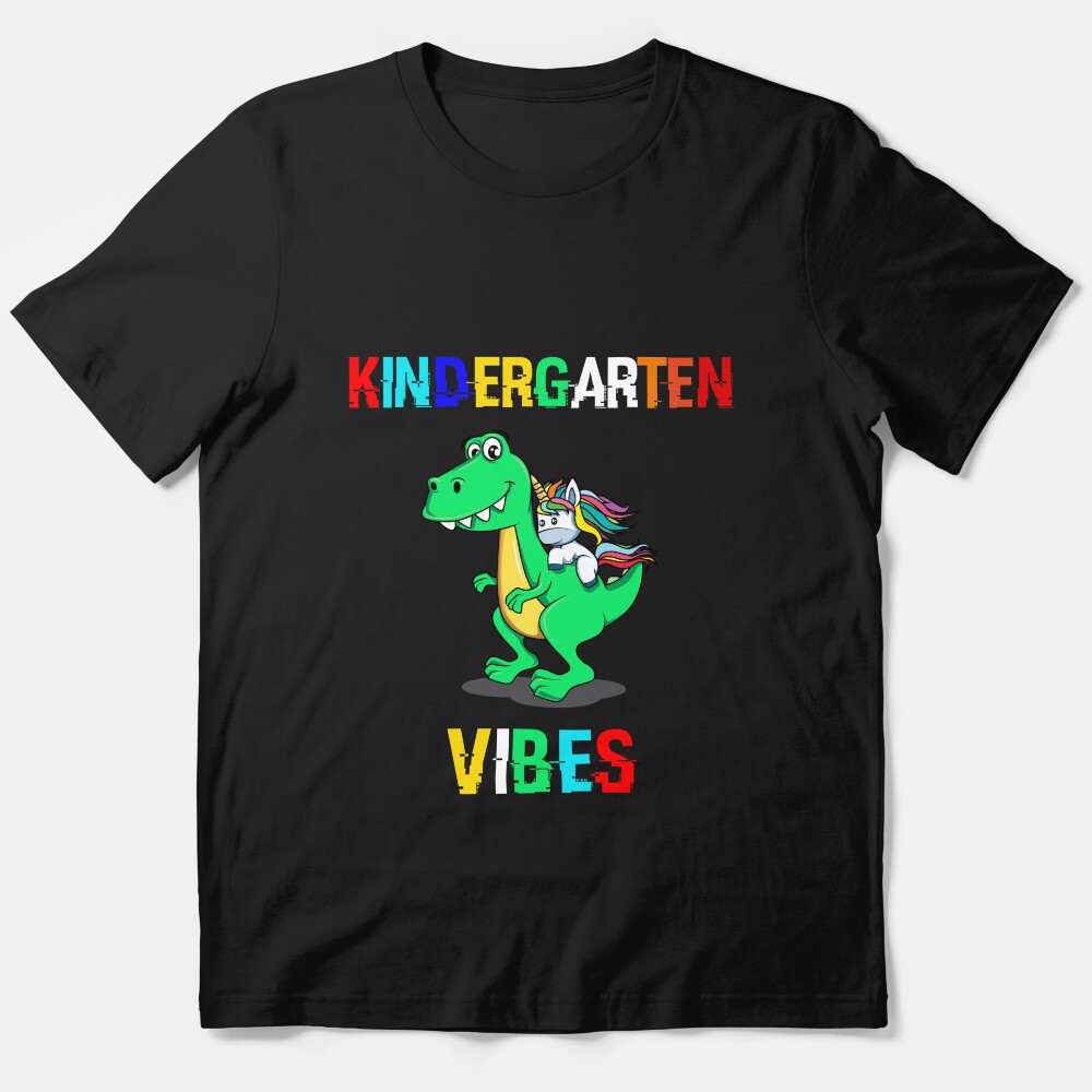 Kindergarten Vibes Dinosaur Unicorn Best Friend Essential T-Shirt