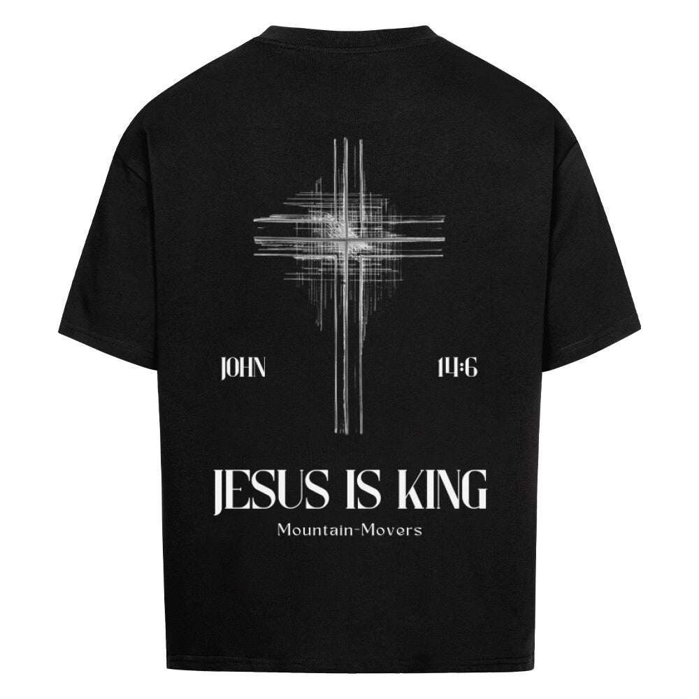 King John 14:6 Premium Oversized Shirt, Unisex Backprint