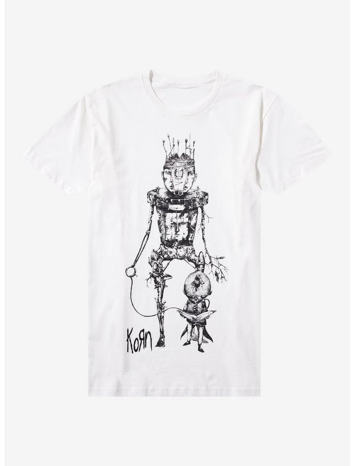Korn Robot Man Boyfriend Fit Girls Premium Tee, Classic Style T-Shirt