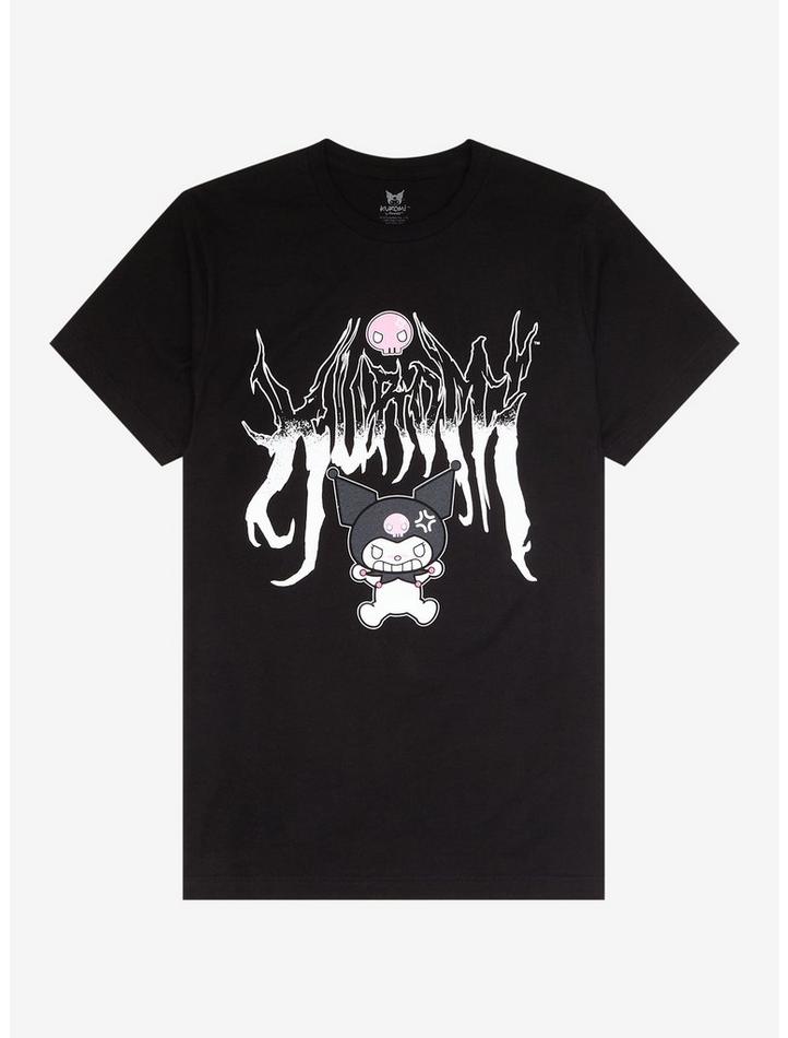 Kuromi Heavy Metal Boyfriend Fit Girls Premium Tee, Classic Style T-Shirt