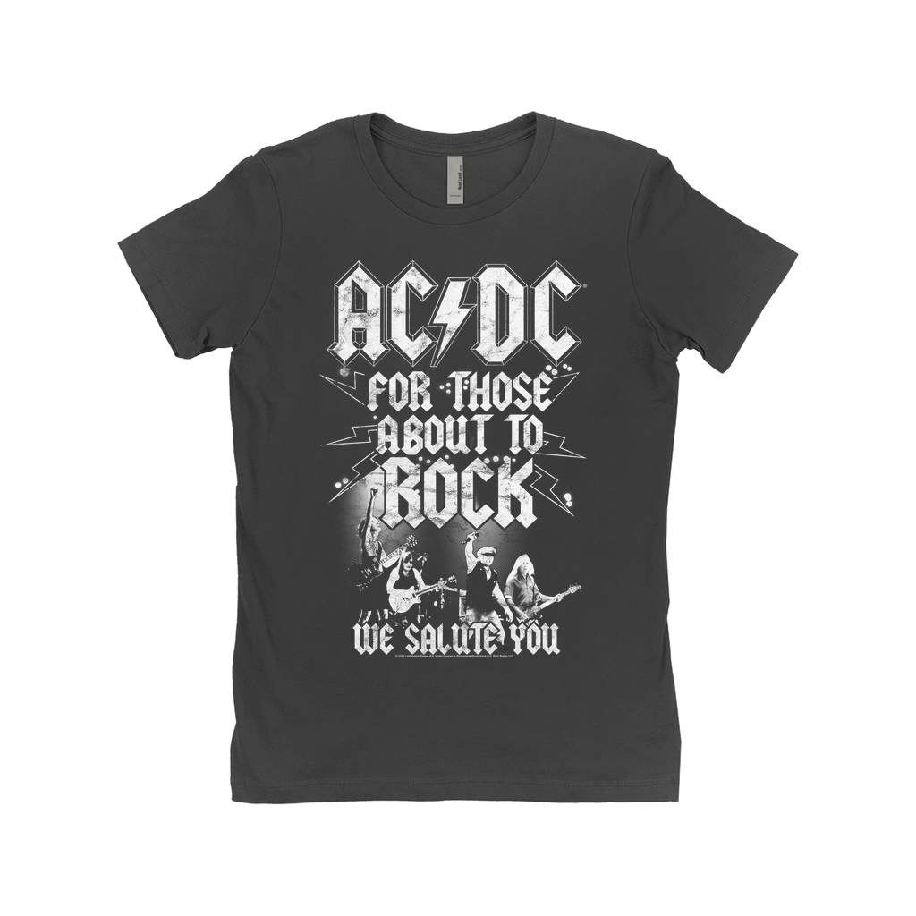 Ladies' Boyfriend For Those About To Rock Live Shirt, Classic Style T-Shirts, Premium New Shirt