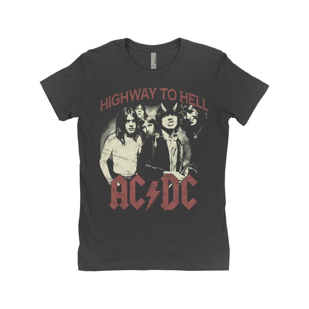 Ladies' Boyfriend Highway To Hell Retro Shirt, Classic Style T-Shirts, Premium New Shirt