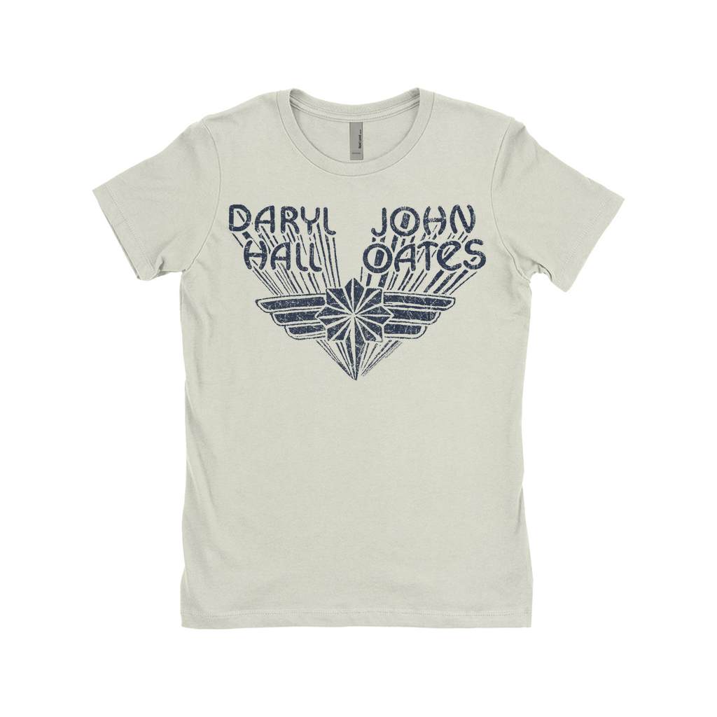Ladies' Boyfriend Navy Wings Logo Distressed Shirt, Classic Style T-Shirts, Premium New Shirt