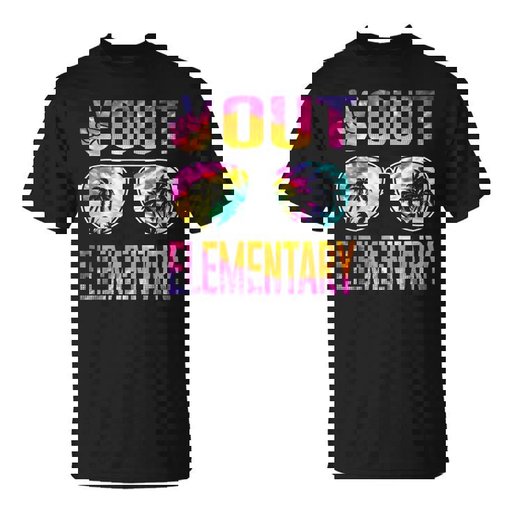 Last Day Of School Peace Out Elementary Teacher Kids Women Unisex T-Shirt