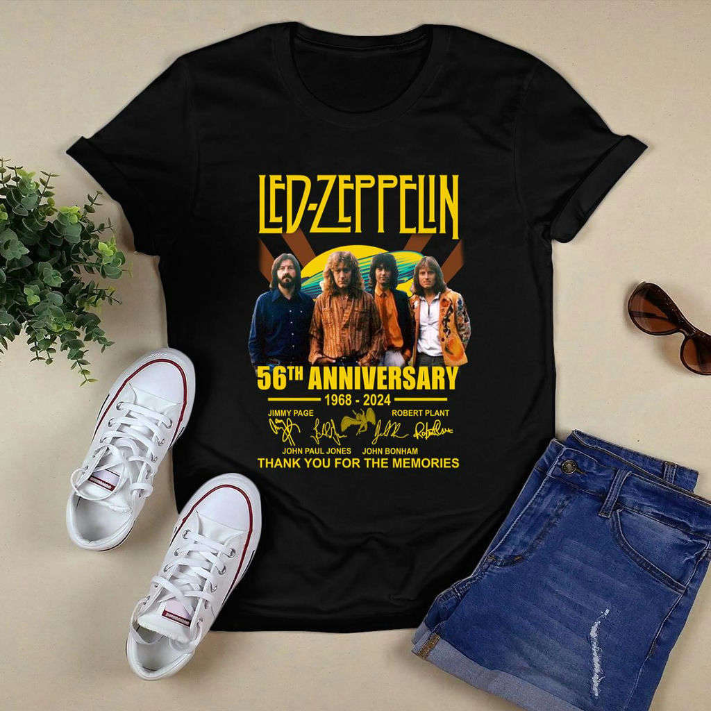 Led Zeppelin 56Th Aniversary 1968 2024 T-Shirt, Classic Style T-Shirt, Premium Shirt