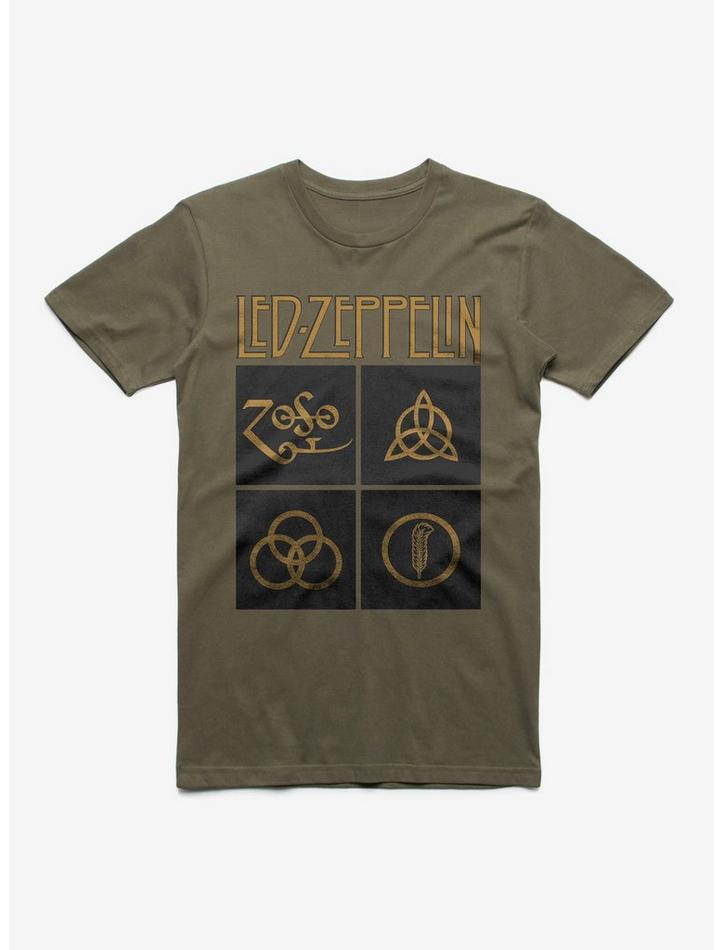 Led Zeppelin Symbols Premium Tee, Classic Style T-Shirt