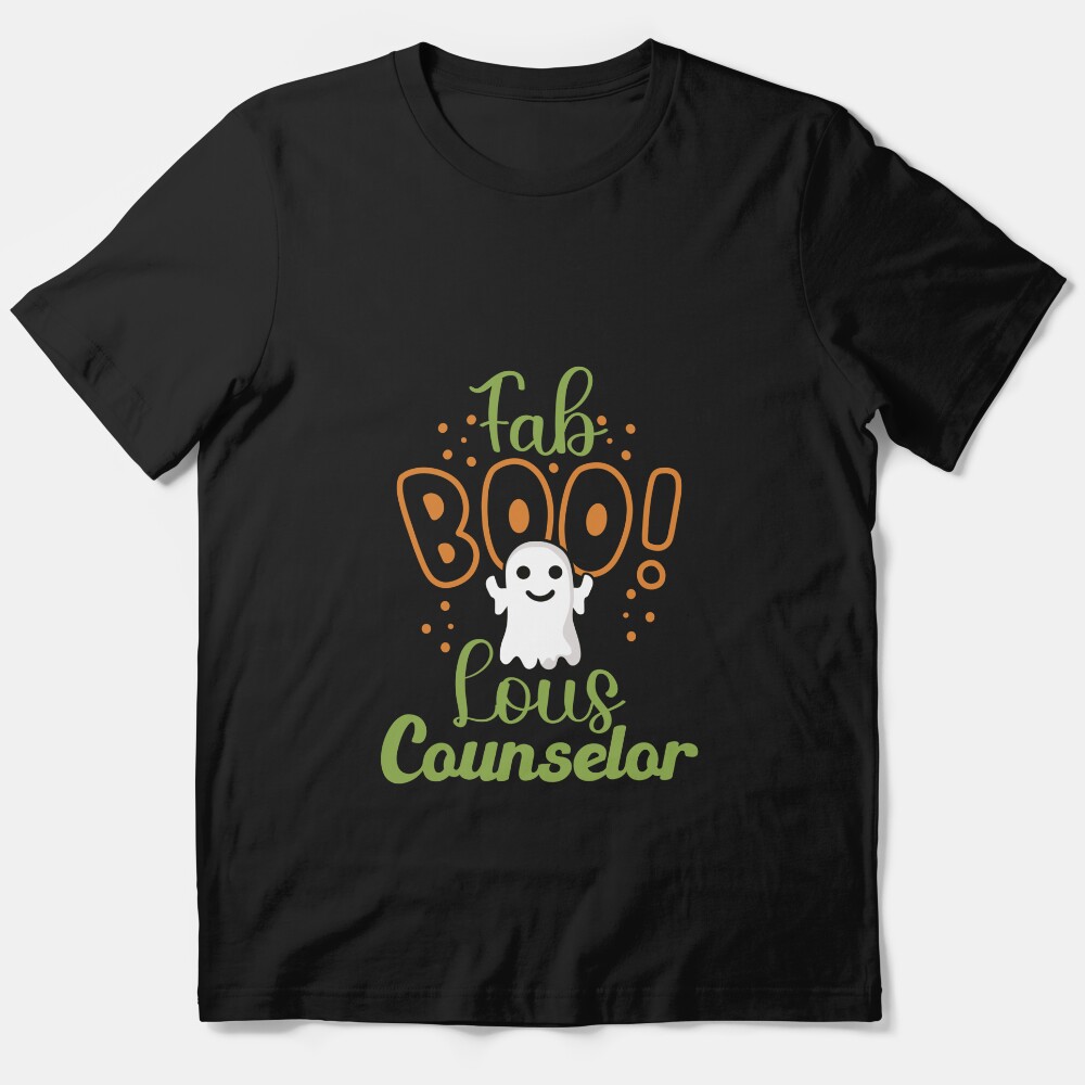 Leopard Fab Boo Lous Counselor School Counselor Halloween Essential T-Shirt