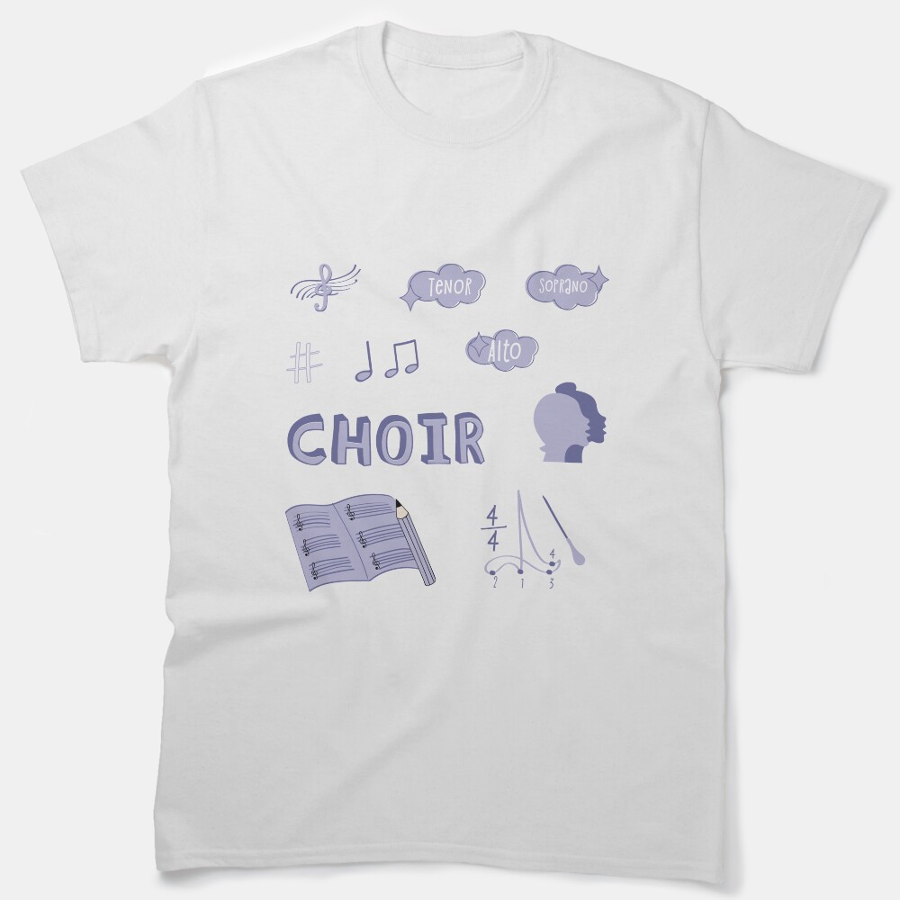 Lilac Light Purple Choir School Subject Pack Classic T-Shirt