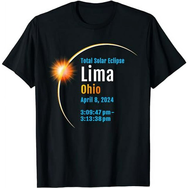 Lima Ohio Oh Total Solar Eclipse 2024 :: 1 :: Shirt, Total Solar Shirt, Premium Shirt, Total 2024 Shirt