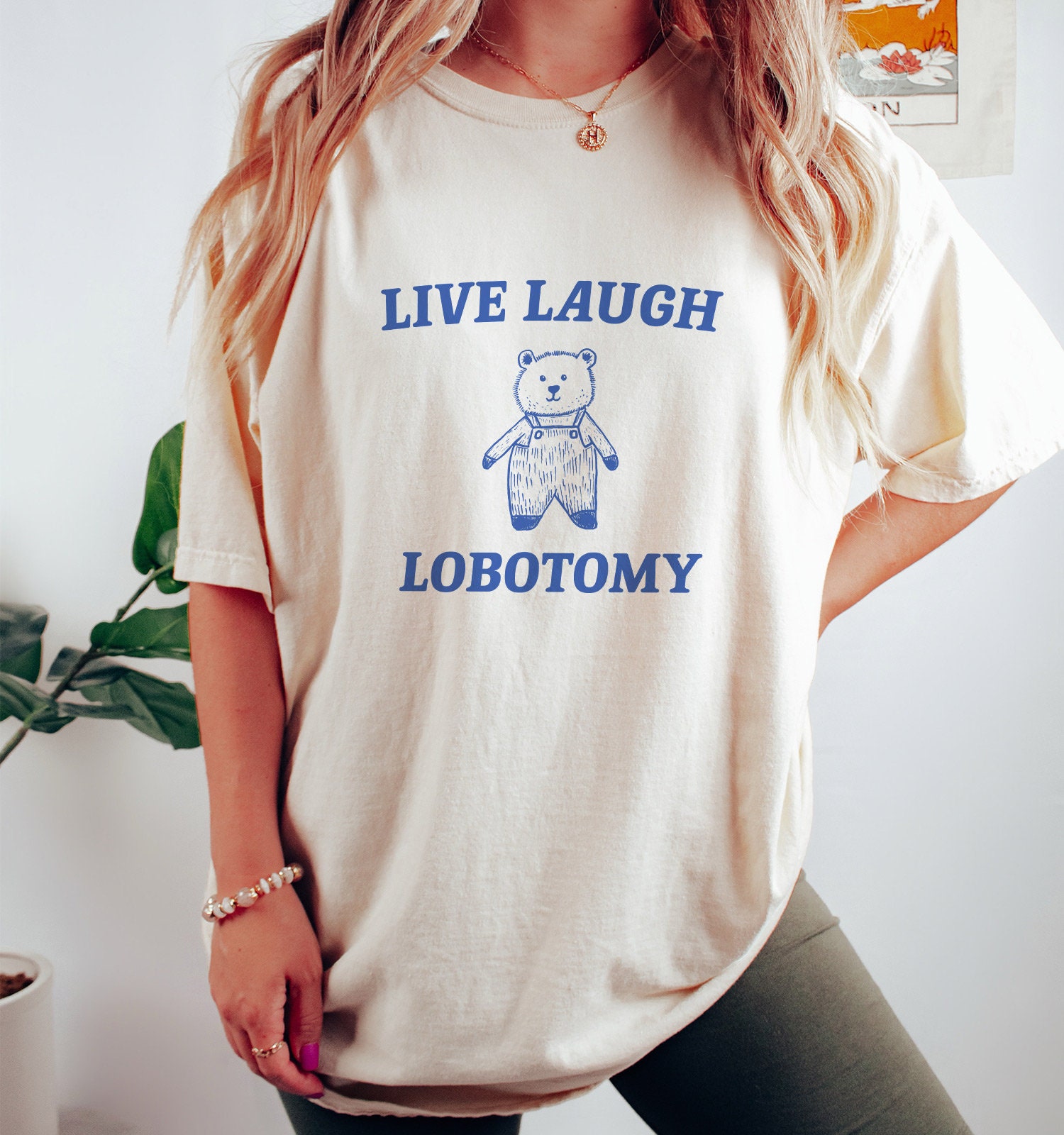 Live Laugh Lobotomy - Unisex Premium Tee, Classic Style T-Shirt
